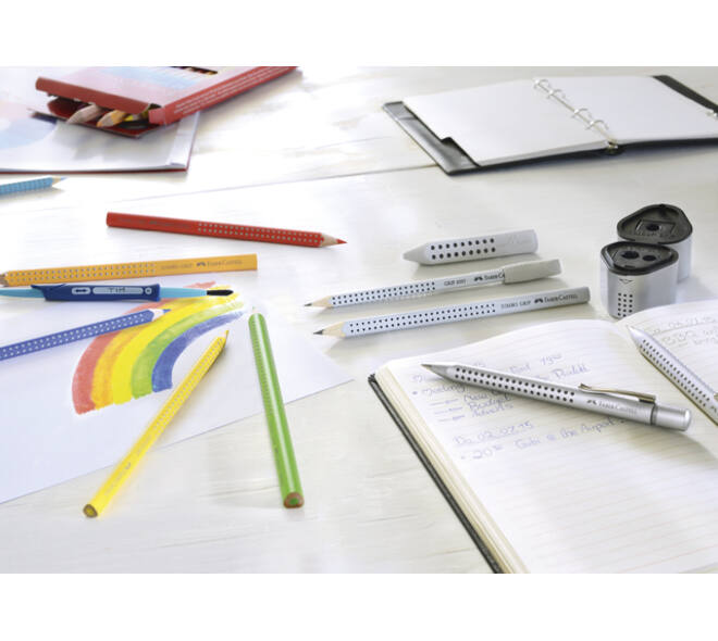 Puntenslijper Faber-Castell 2001 trio grip zilver