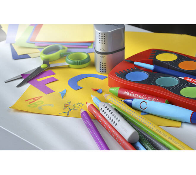 Puntenslijper Faber-Castell 2001 trio grip zilver