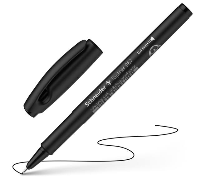 Fineliner Schneider Topliner 967 0.4mm zwart