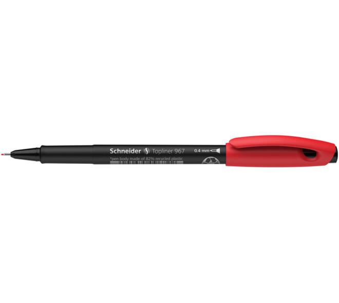 Fineliner Schneider Topliner 967 0.4mm rood