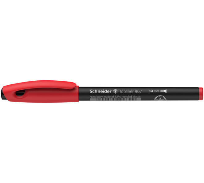 Fineliner Schneider Topliner 967 0.4mm rood