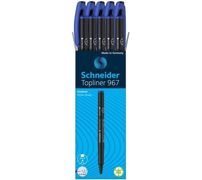 Fineliner Schneider Topliner  967 0.4mm blauw