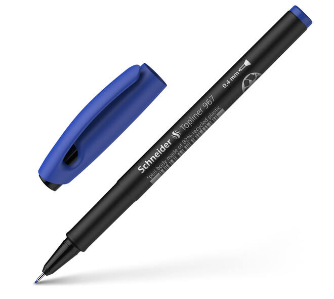 Fineliner Schneider Topliner  967 0.4mm blauw
