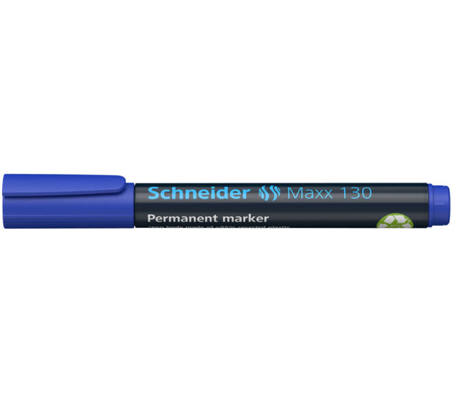 Permanent marker Schneider Maxx 130 rond 1-3mm blauw