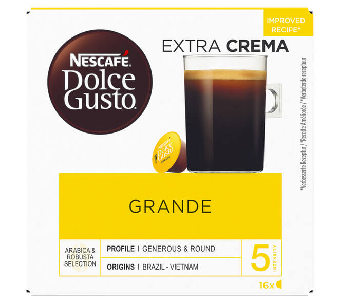 Koffiecups Dolce Gusto grande 16 stuks