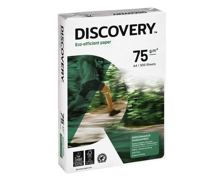Kopieerpapier Discovery A4 75gr wit 500 vel
