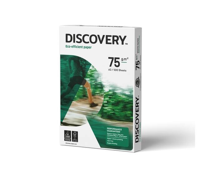Kopieerpapier Discovery A3 75gr wit 500 vel