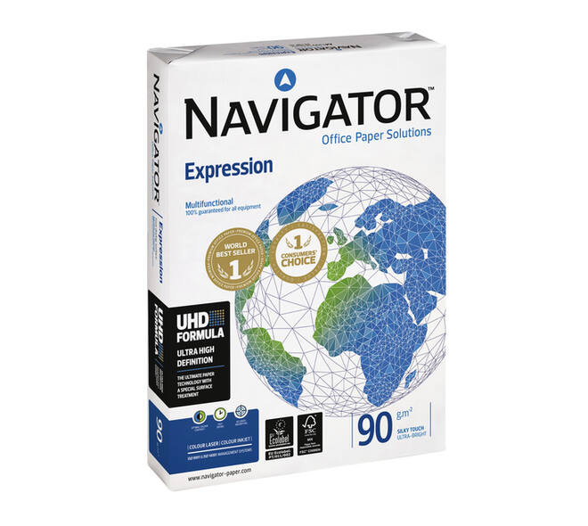 Kopieerpapier Navigator Expression A4 90gr wit 500 vel
