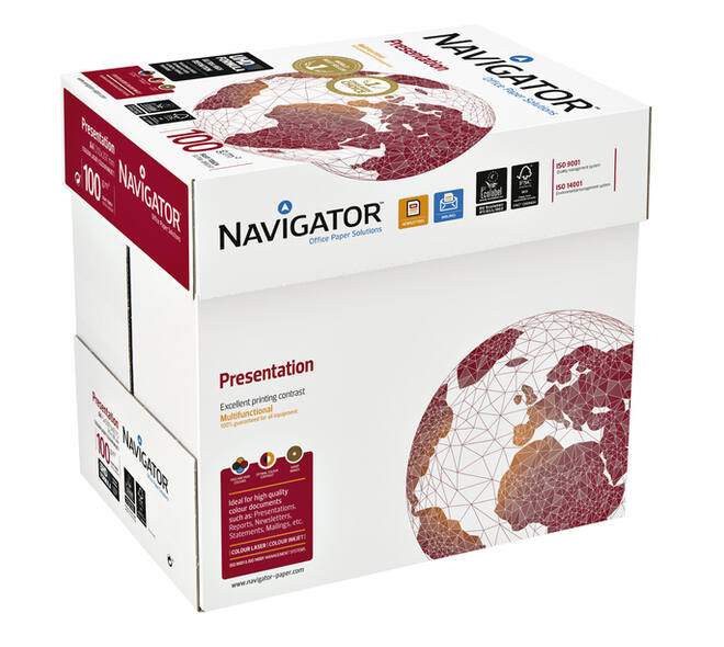 Kopieerpapier Navigator Presentation A4 100gr wit 500 vel