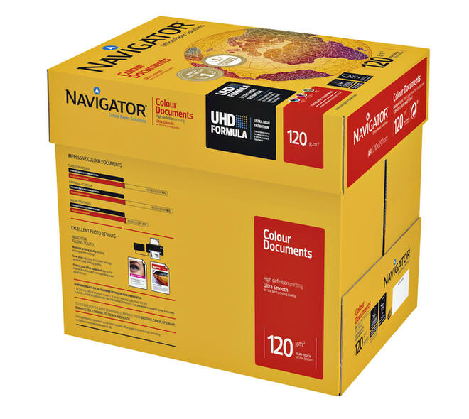 Kopieerpapier Navigator Colour Documents A4 120gr wit 250 vel