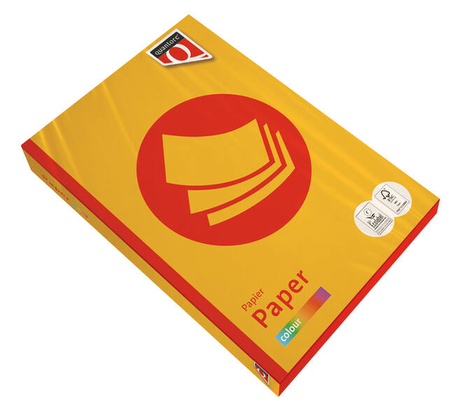 Kopieerpapier Quantore Colour A4 80gr diepgeel 500 vel