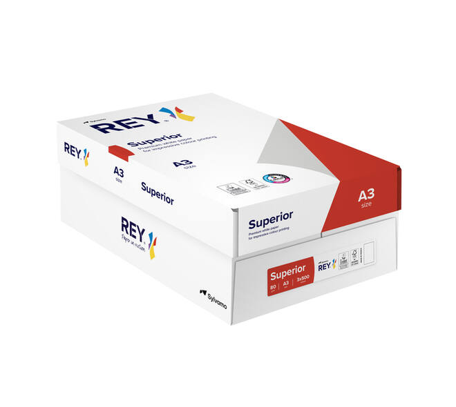Kopieerpapier Rey Superior A3 80gr wit 500 vel