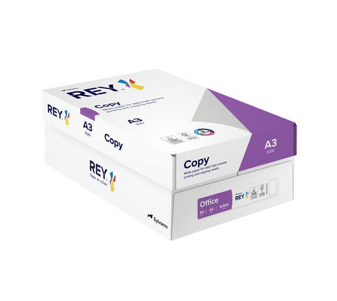 Kopieerpapier Rey Copy A3 80gr wit 500 vel