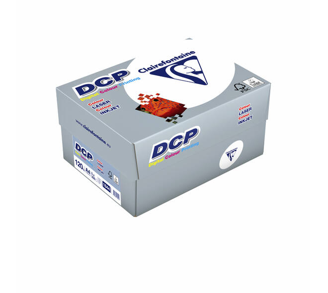 Laserpapier Clairefontaine DCP A4 120gr wit 250 vel