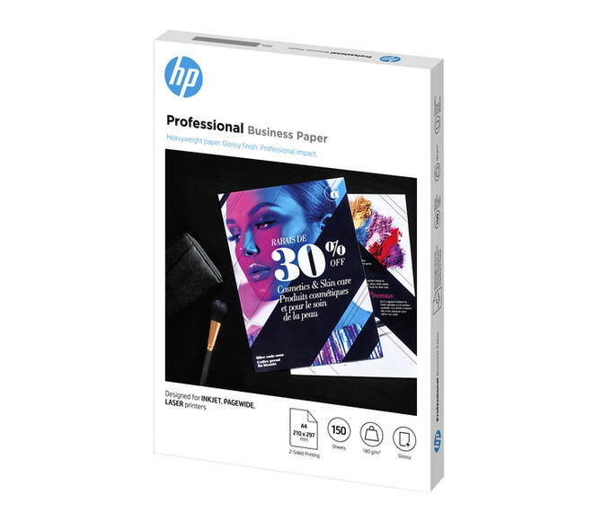 Fotopapier laser HP 3VK91A A4 180gr glans wit 150 vel