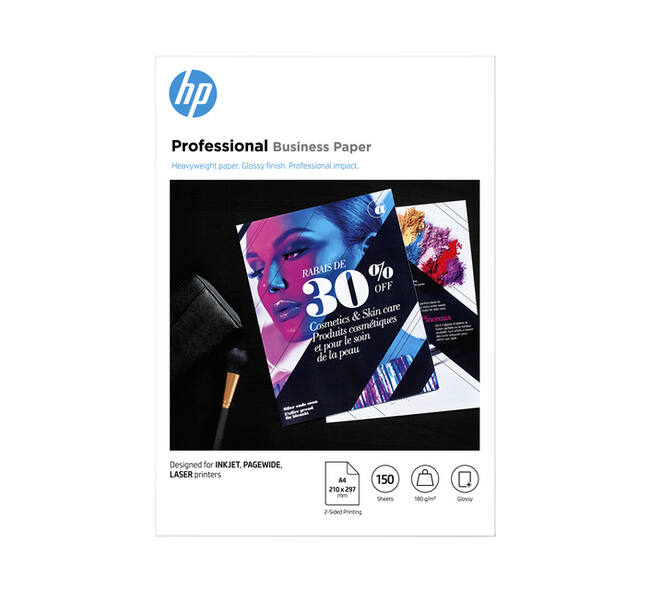 Fotopapier laser HP 3VK91A A4 180gr glans wit 150 vel