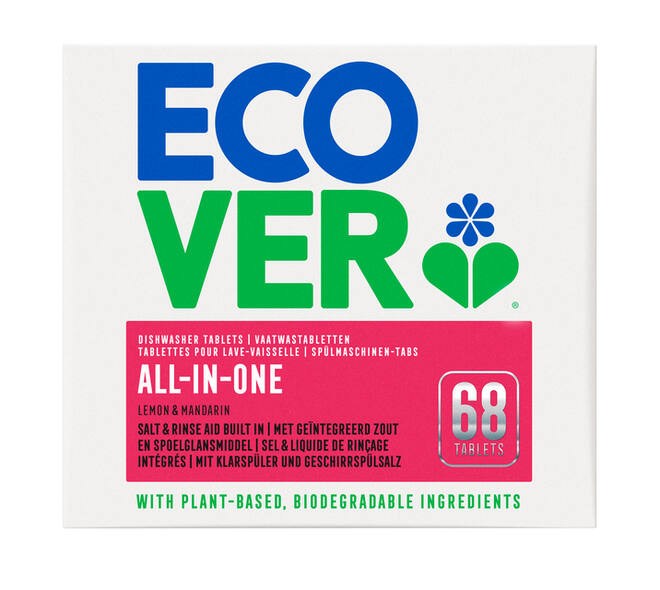 Vaatwastabletten Ecover All In One 68 stuks