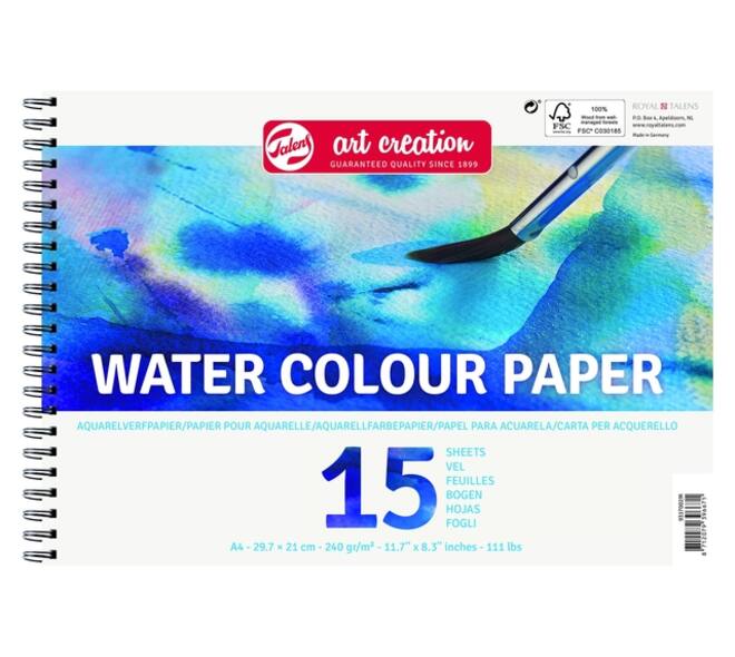 Aquarelverfpapier Talens Art Creation A4 15 vel 240gr
