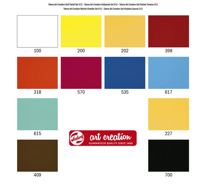 Softpastel Talens Art Creation set à 12 kleuren