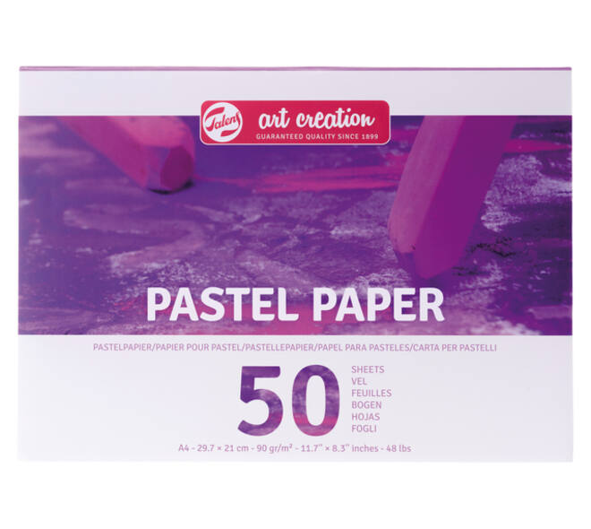 Pastelpapier Talens Art Creation 50 witte vellen 90gr 297x210mm paars