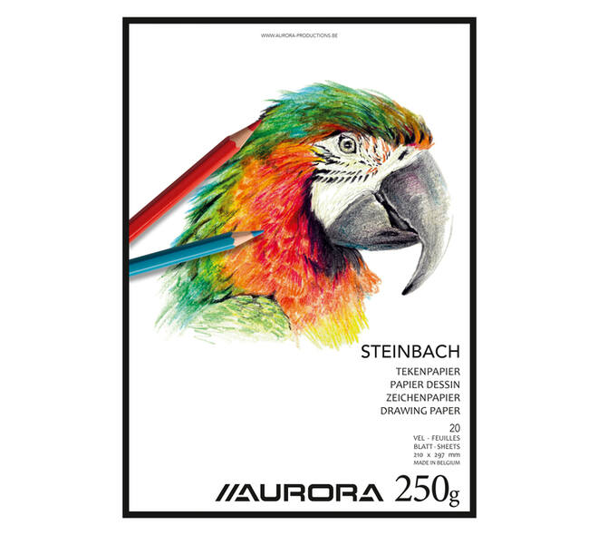 Tekenblok Aurora A4 20 vel 250 gram Steinbach papier