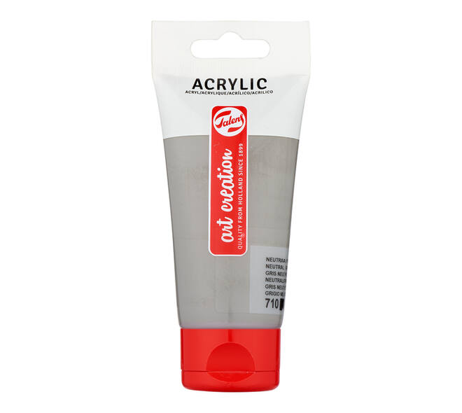 Acrylverf Talens Art Creation 710 neutraalgrijs tube à 75ml