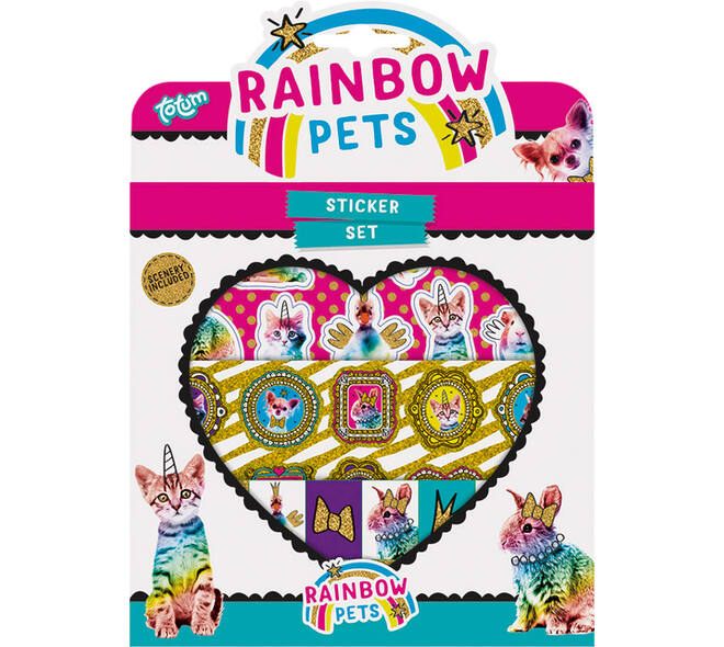 Stickerset Totum Rainbow Pets