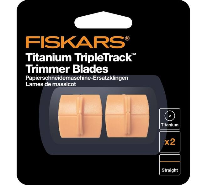Reservemes Fiskars TripleTrack Titanium set à 2 stuks oranje