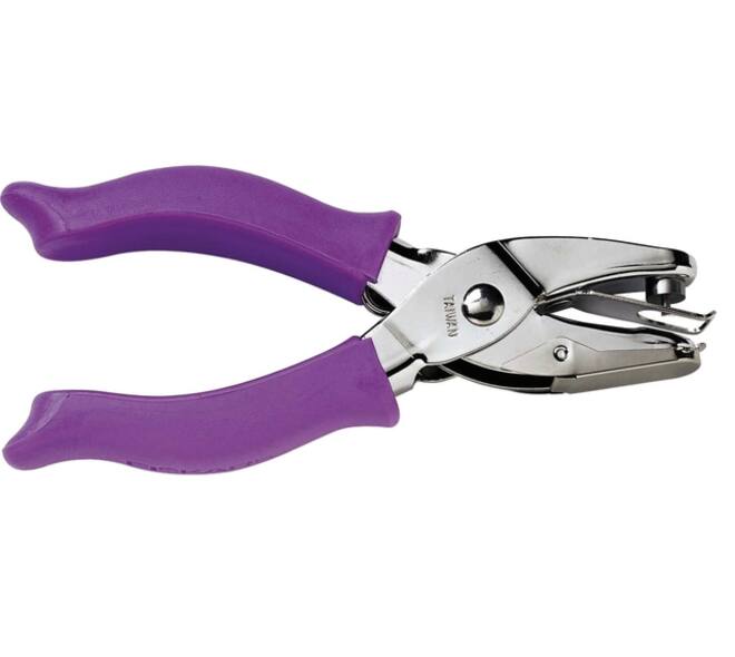 Handpuncher Fiskars M circle 1/8" met SoftGrip paars