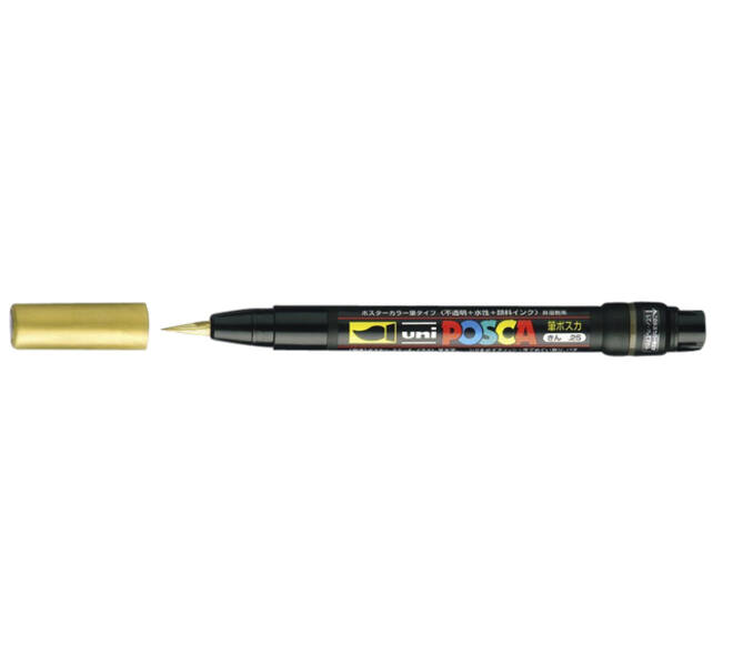Paintmarker Uni POSCA PCF350 Brush 1-10mm goud