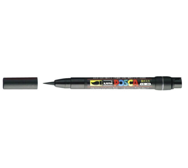 Paintmarker Uni POSCA PCF350 Brush 1-10mm zwart