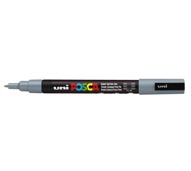 Paintmarker Uni POSCA PC3M fijn grijs