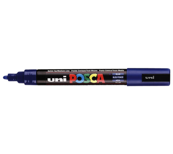 Paintmarker Uni POSCA PC5M medium donkerblauw