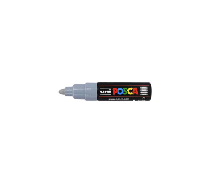 Paintmarker Uni POSCA PC7M breed grijs