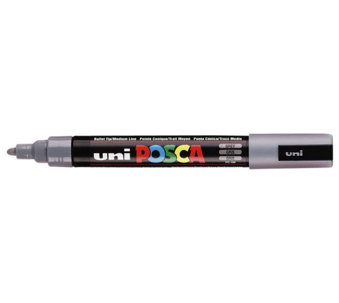 Paintmarker Uni POSCA PC5M medium grijs