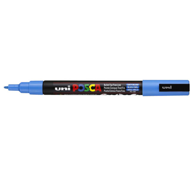 Paintmarker Uni POSCA PC3M fijn hemelsblauw