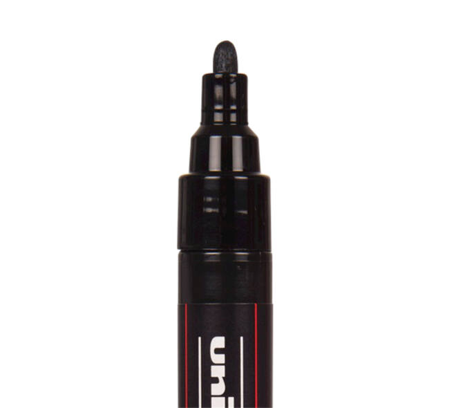 Paintmarker Uni POSCA PC5M medium grijs