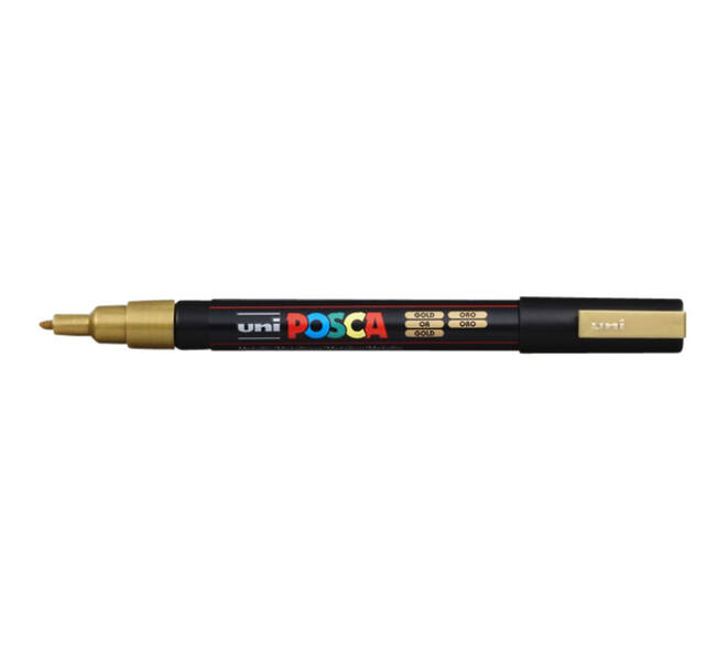 Paintmarker Uni POSCA PC3M fijn goud