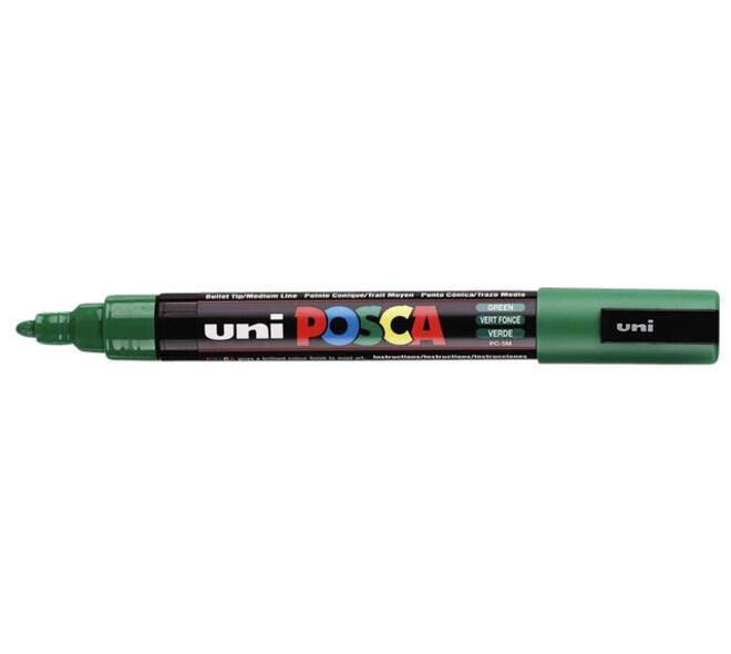 Paintmarker Uni POSCA PC5M medium donkergroen