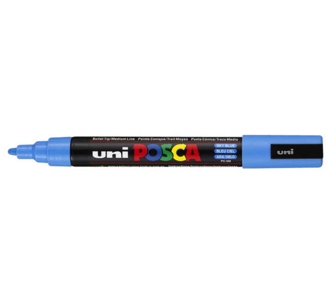 Paintmarker Uni POSCA PC5M medium hemelsblauw