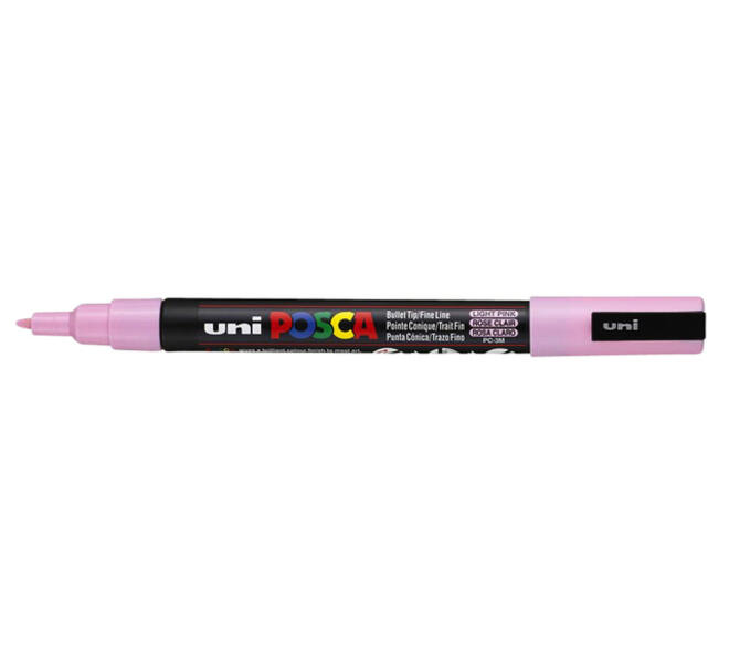 Paintmarker Uni POSCA PC3M fijn lichtroze