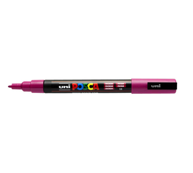 Paintmarker Uni POSCA PC3M fijn fuchsia