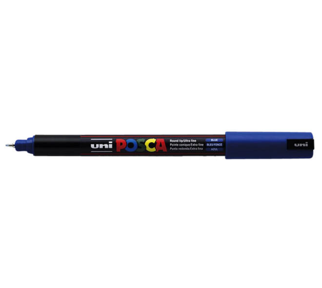 Paintmarker Uni POSCA PC1MR extra fijn donkerblauw