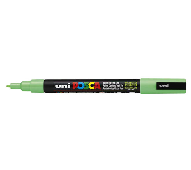 Paintmarker Uni POSCA PC3M fijn lichtgroen