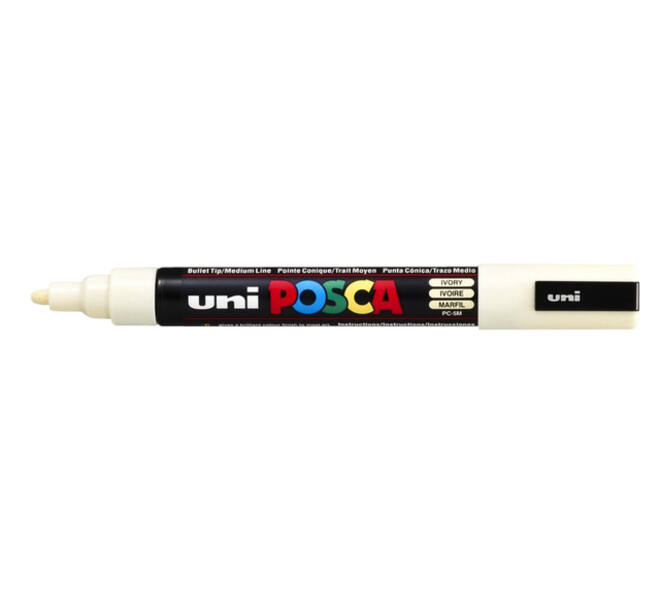 Paintmarker Uni POSCA PC5M medium ivoor
