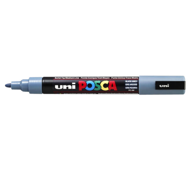 Paintmarker Uni POSCA PC5M medium leisteengrijs