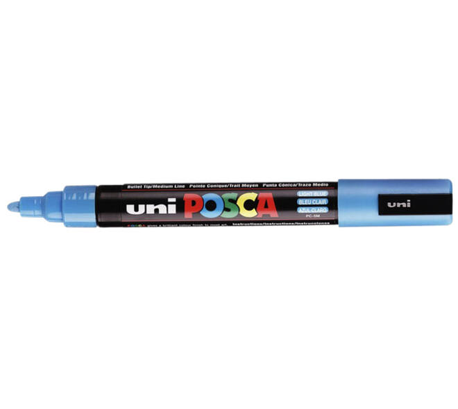 Paintmarker Uni POSCA PC5M medium lichtblauw