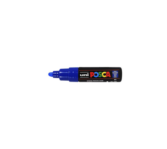 Paintmarker Uni POSCA PC7M breed donkerblauw