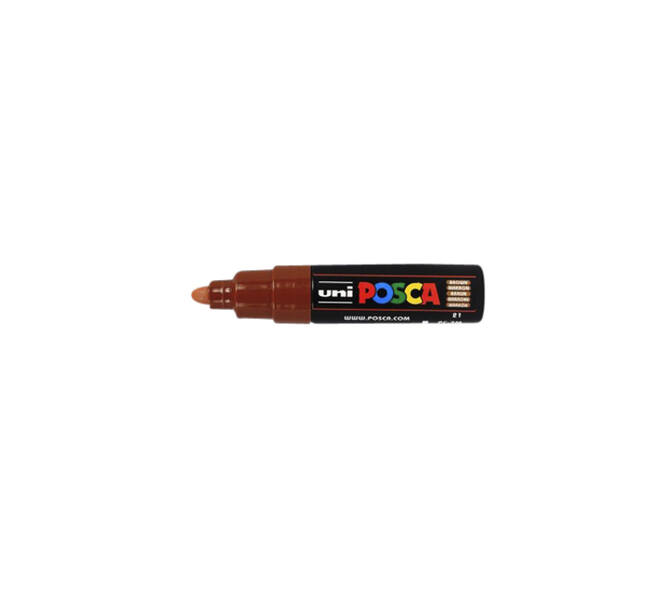 Paintmarker Uni POSCA PC7M breed bruin