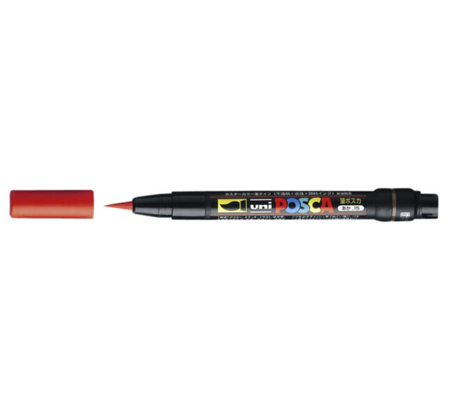 Paintmarker Uni POSCA PCF350 Brush 1-10mm roze